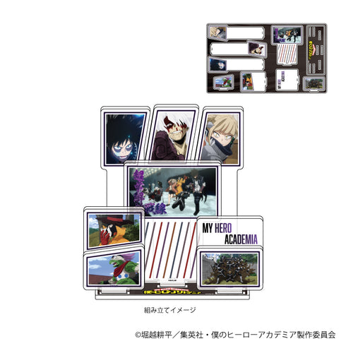『僕のヒーローアカデミア』プレミアム アクリルジオラマプレート 16/集合デザイン ヴィランver.(場面写イラスト)